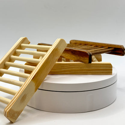 Bamboo soap dish