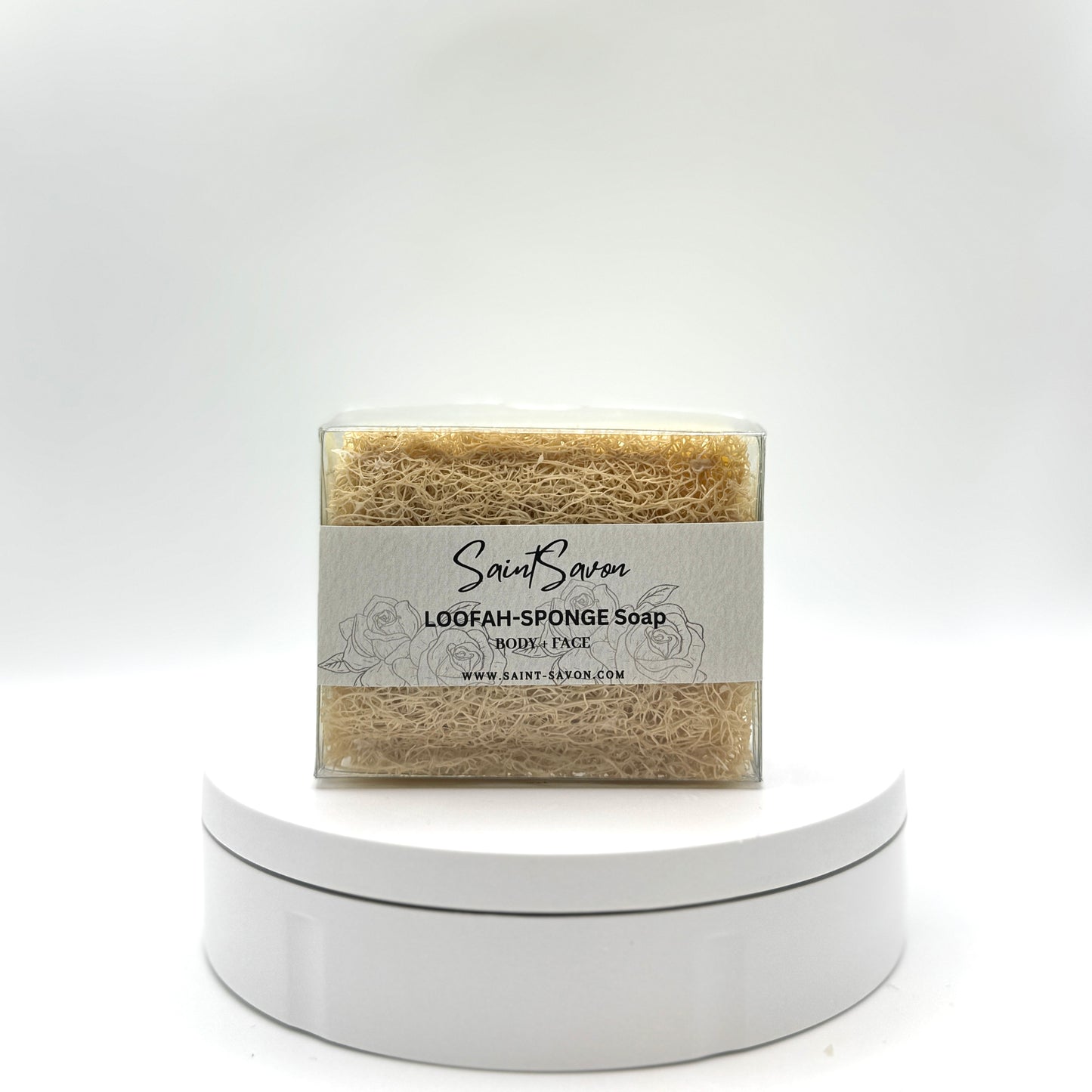 LOOFAH-SPONGE Soap - Rosenwasser