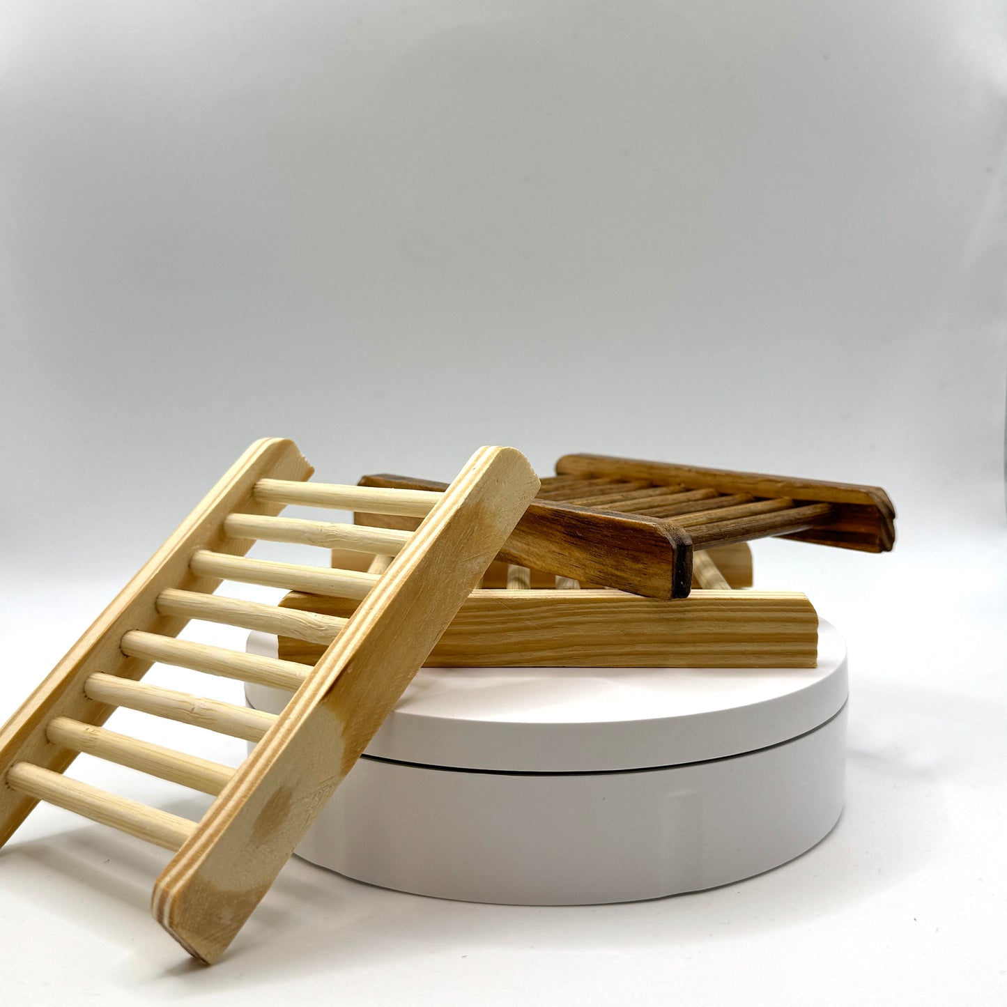 Bamboo soap dish